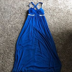 Royal blue prom dress